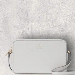 Kate Spade Sienna Refined Grain Leather Crossbody - Platinum - NWT - Packaged